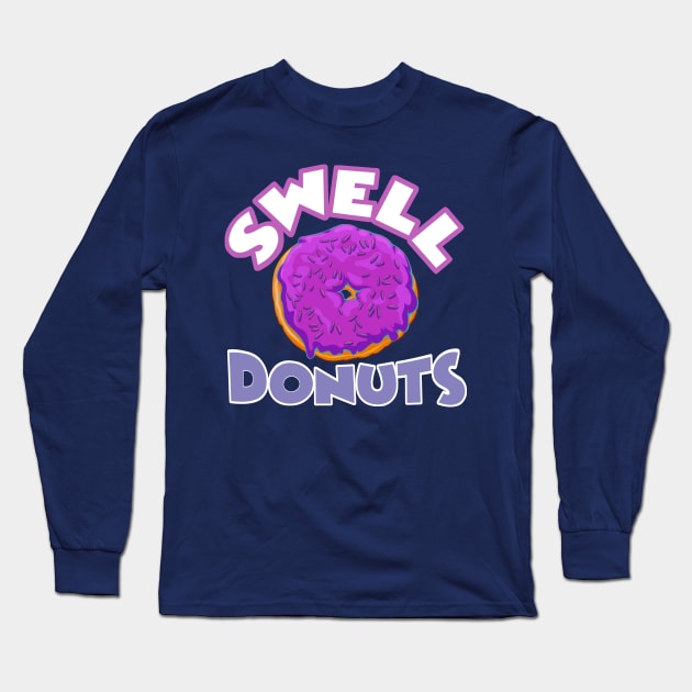 Swell Donuts (purple) Long Sleeve T-Shirt by Teaselbone